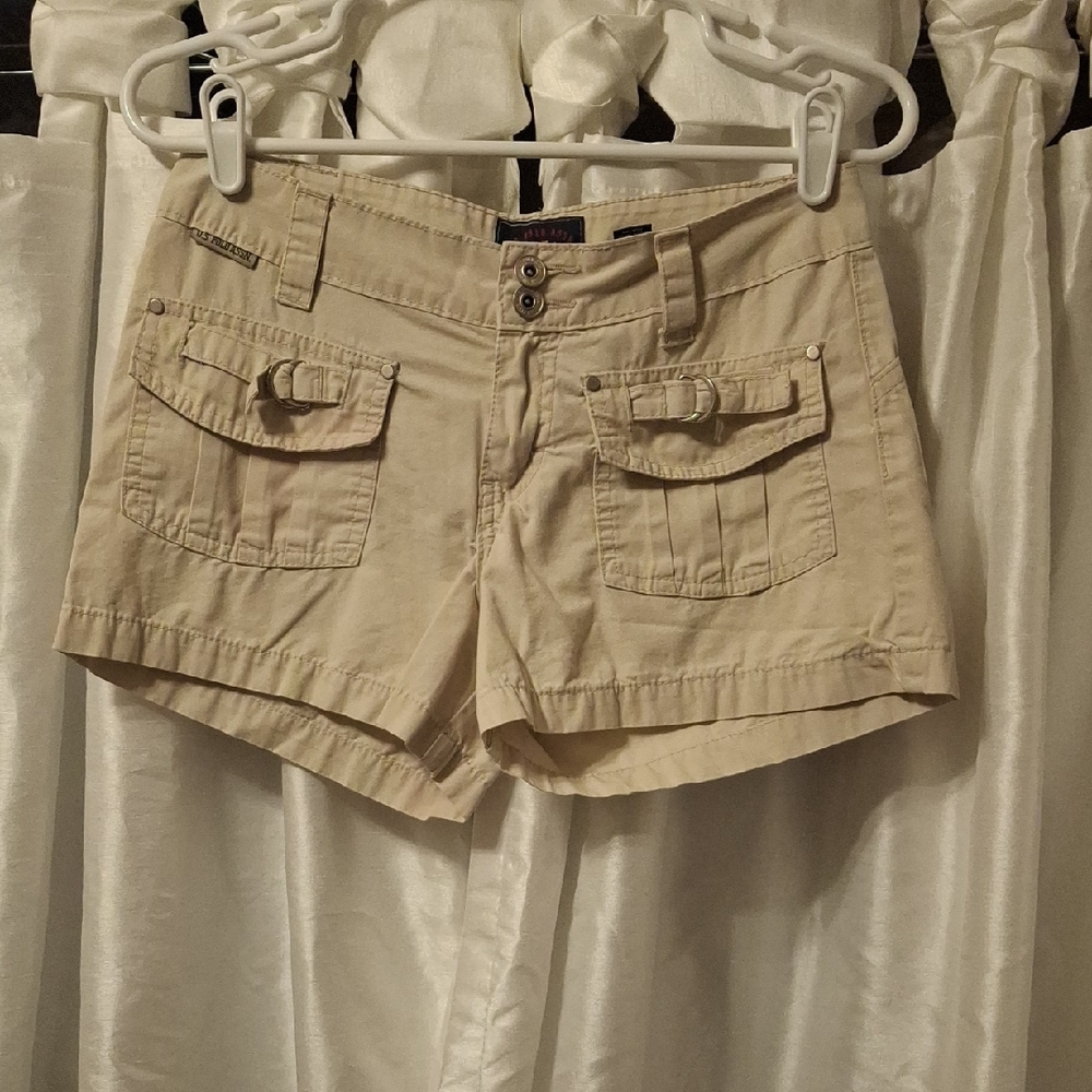 U.S. Polo Assn. Women's Beige Cargo Shorts 5/6